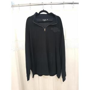 Harley Davidson 1/4 Zip Men 3XL Pullover Motorcycle Logo Biker